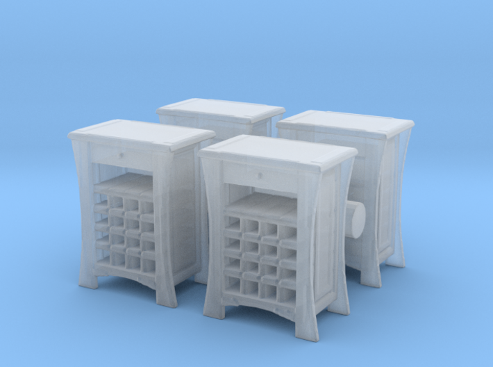 Wine Cabinet (x4) 1/64 3d printed