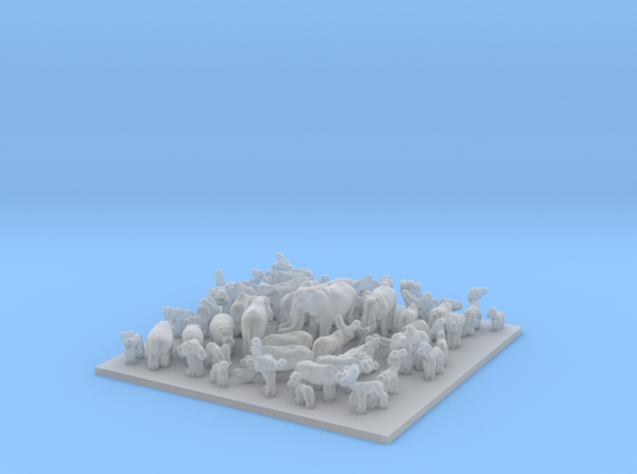 African Set 1:600 forty-nine pieces 3d printed