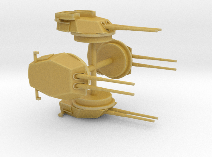 1/600 USS Colorado 16in Turrets (1944) 3d printed
