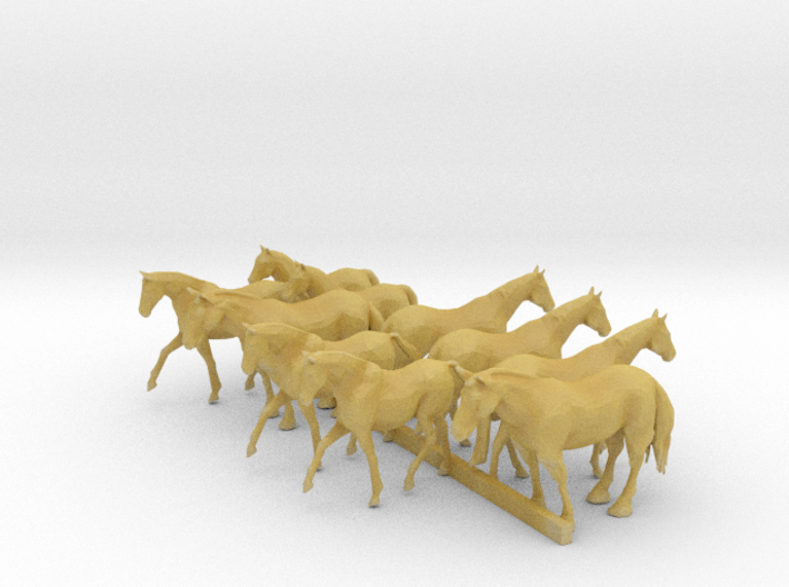 TT Scale Horses 3d printed 