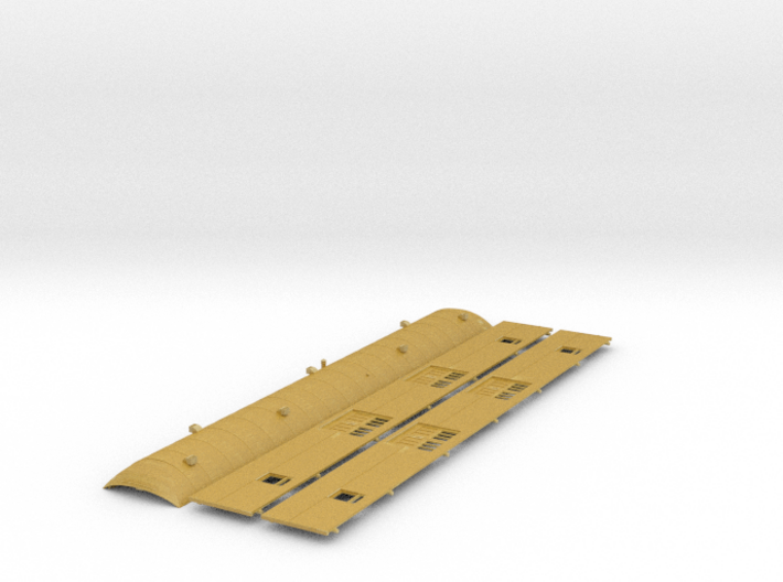 Southern Pacific 70-B-7 Baggage Roof and Sides 3d printed