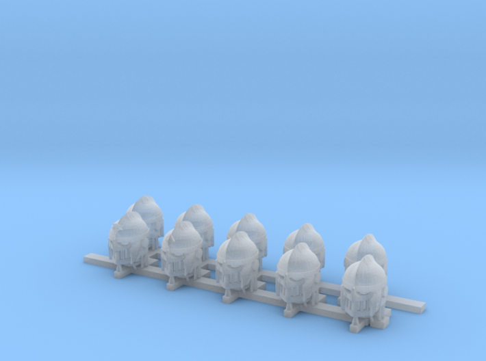 Set of 10 Space wolf viking helmets 3d printed