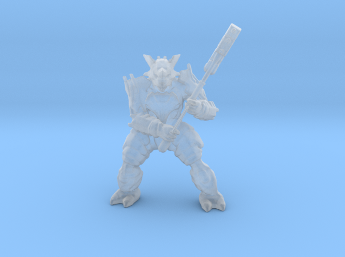 Halo Brute With Gravity Hammer miniature games rpg 3d printed