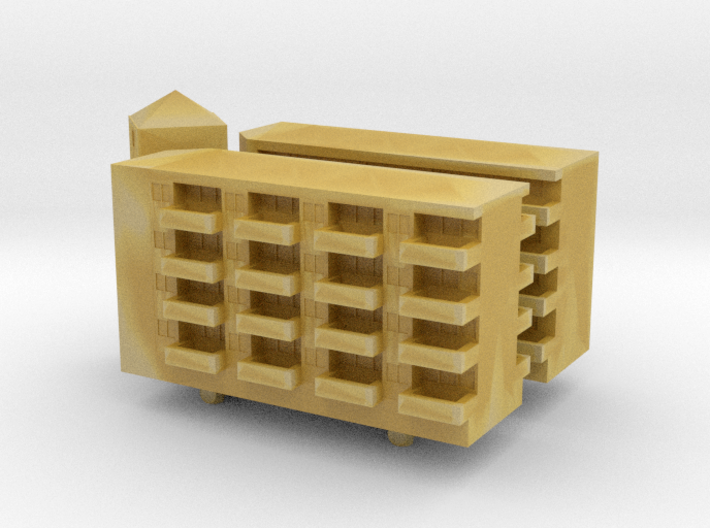 Residential Complex 1/1000 3d printed 