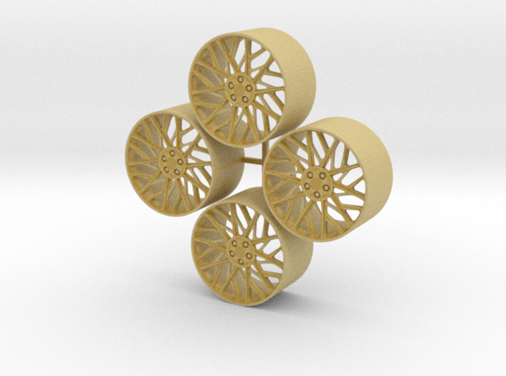20'' Forgiato Blocco wheels in 1/24 scale 3d printed