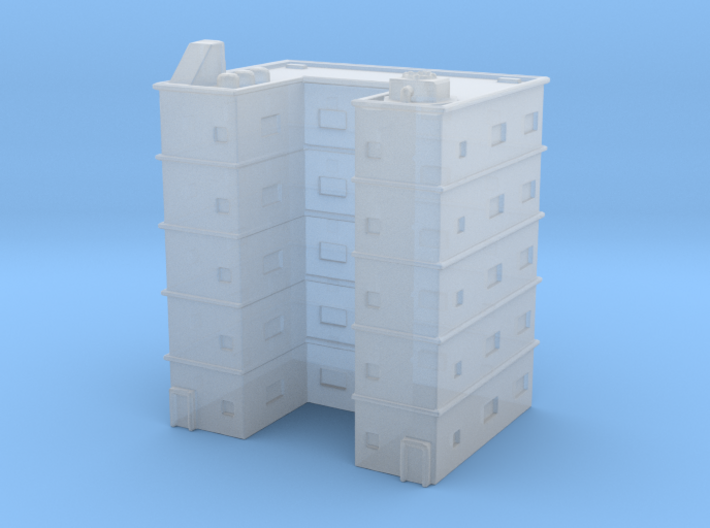Residential Building 01 1/1200 3d printed