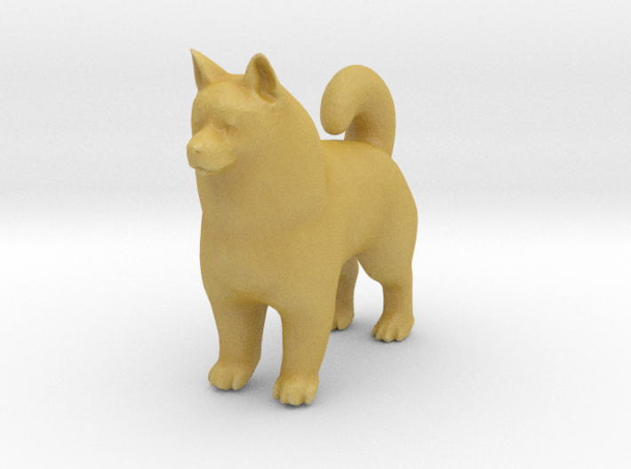 HO Scale Samoyed 3d printed