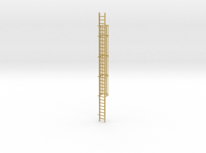'S Scale' - 30 Ft. Caged Ladder 3d printed 