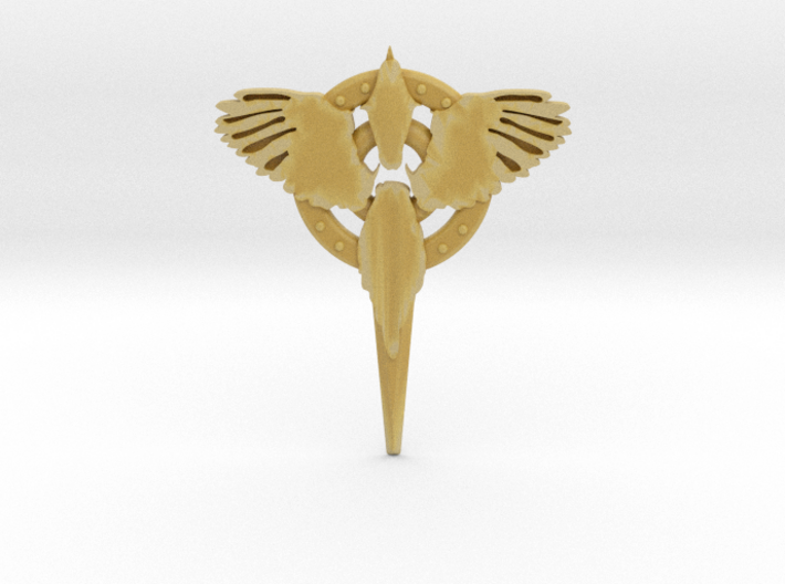 Magpie Pin (metal) 3d printed