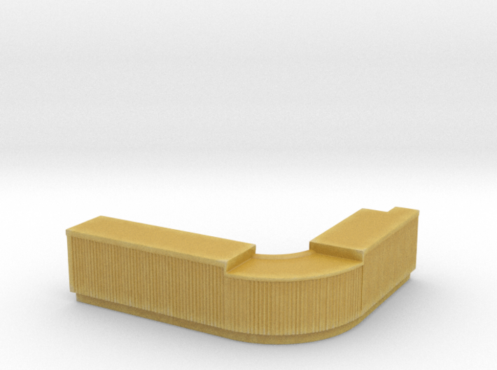 Curved Bar Counter 1/87 3d printed