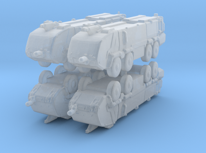 Panther 8x8 Fire Truck (x4) 1/500 3d printed