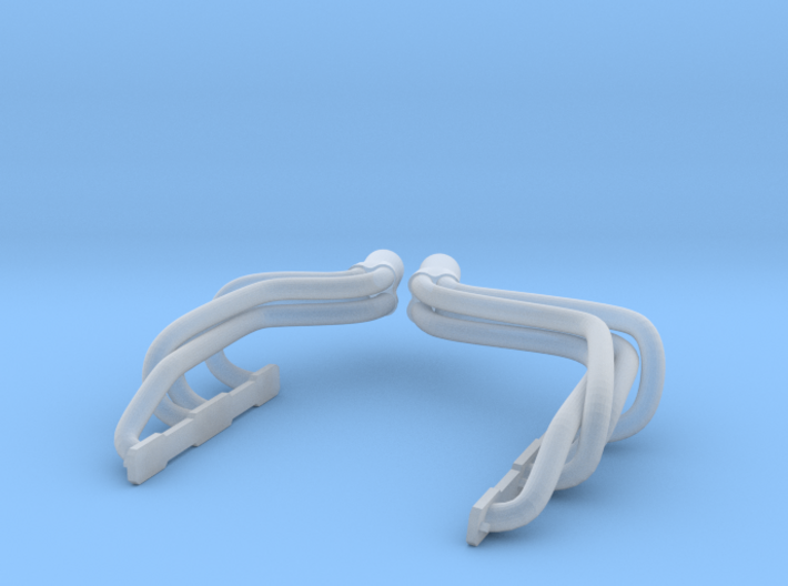 1:25 Small Block Chevy Cross Over Headers 3d printed