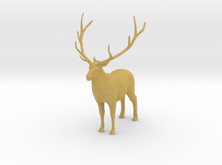 Plastic Male Elk v1 1:64-S 25mm 3d printed