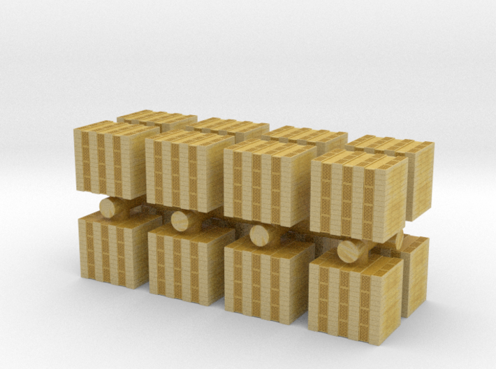 Concrete Bricks Pile (x16) 1/160 3d printed