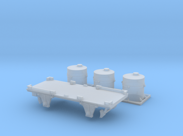 VR N Scale KC Wagon with Concrete Containers 3d printed