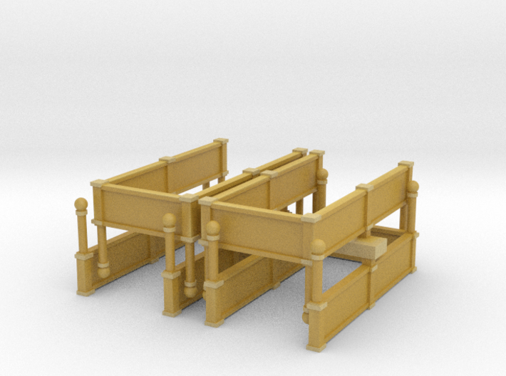 Subway Entrance - set of 4 - Z Scale 3d printed 
