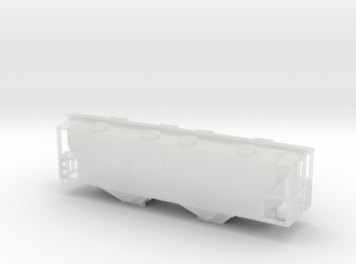 100ton Two Bay Covered Hopper WSF - Nscale 3d printed