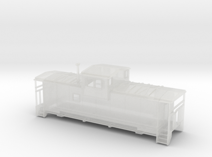 SantaFe Modern Caboose - Zscale 3d printed