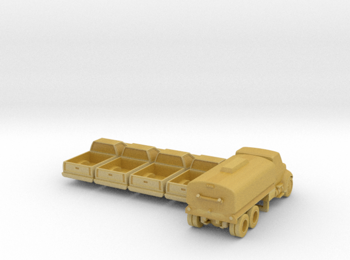Pickup and Water Tanker set - 1:200scale 3d printed