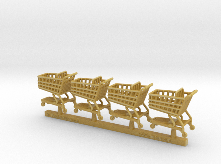 Shopping cart in 1:76 scale. 3d printed