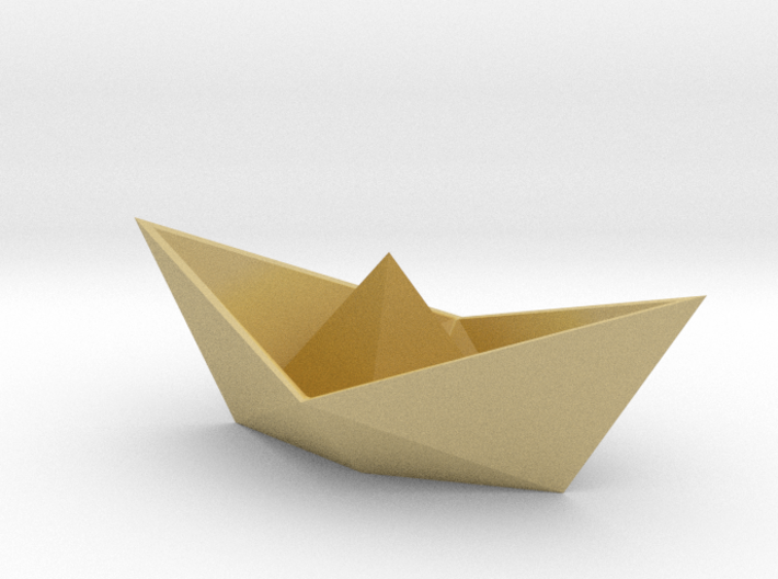 Origami boat 3d printed