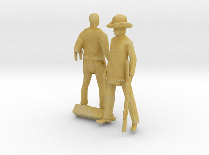 HO Scale Old West Figures 3d printed 