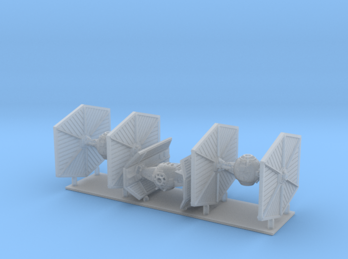 1/350 Tie Fighter Trench Run Three Pack 3d printed