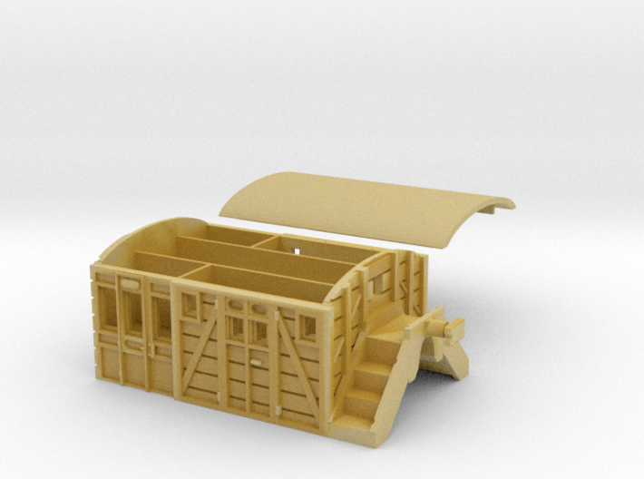 Listowel Lartigue Brake Van (N Scale) 3d printed
