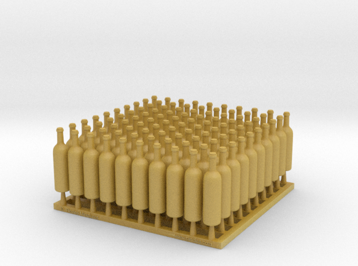 Wine Bottles Ver01. 1:12 Scale x100 units 3d printed 