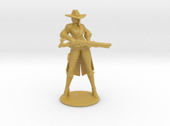 OW Ashe Cowgirl miniature model fantasy games dnd 3d printed