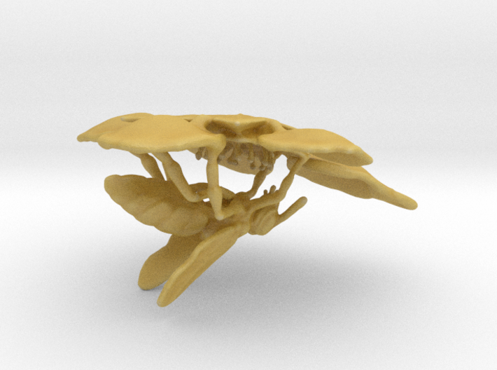 Manuka Flower with Honey Bee 3d printed