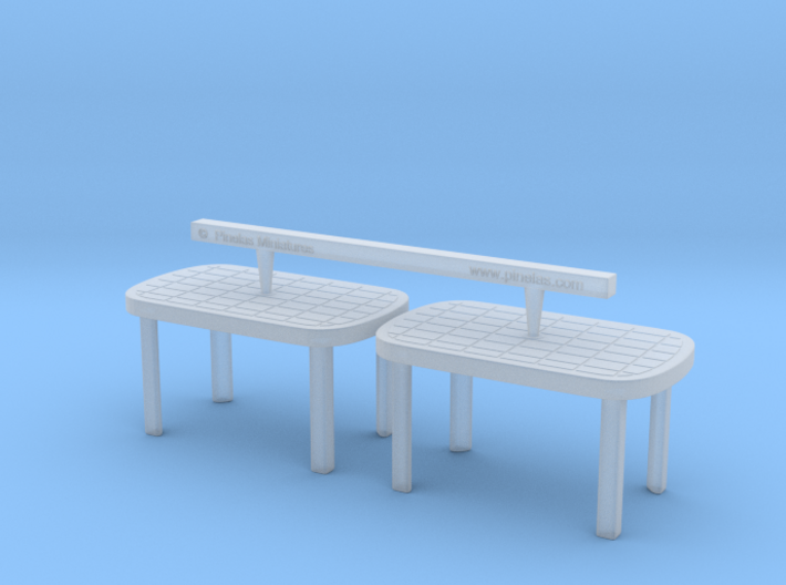 Plastic Table 01. 1:48 Scale 3d printed