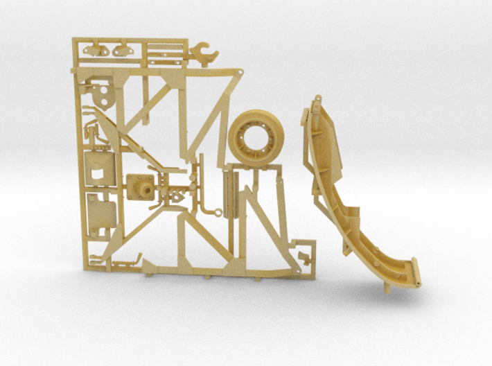 ETS35044 - Renault R35 Trench Skid (for Tamiya) 3d printed