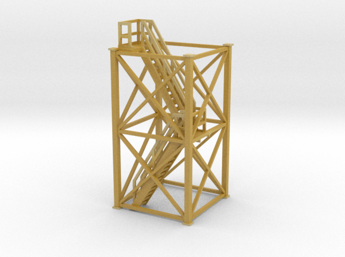 'N Scale' - 10'x10'x20' Tower With Stairs 3d printed 