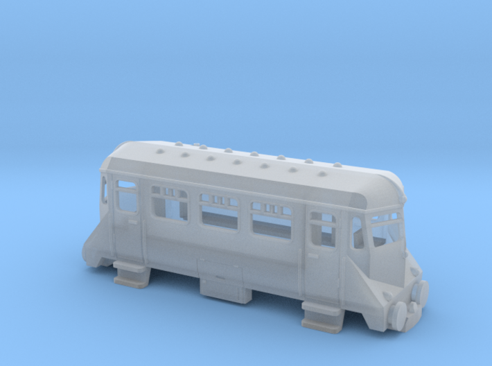 OO9 mini GWR railcar 3d printed