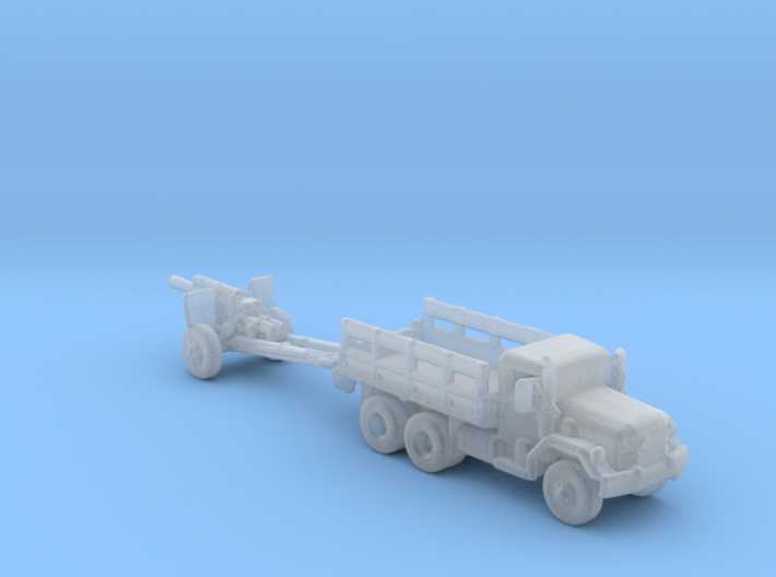 M35a2/105 mm Howitzer M102 1:160 scale 3d printed