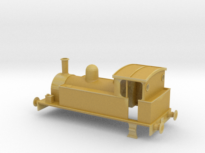 OO Gauge 0-4-0T Industrial Locomotive Body 3d printed