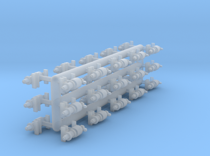 N-scale Westinghouse KC brake cylinders (30) as us 3d printed