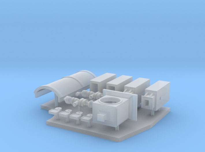 HO LIRR Rapid Transit Engine Details Pallet 3d printed