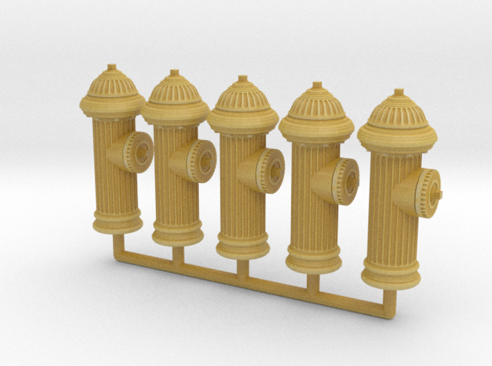 Fire Hydrant 01. 1:24 Scale 3d printed