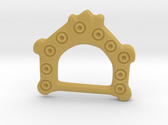 Ring-and-dot Buckle from Bracon Ash 3d printed 