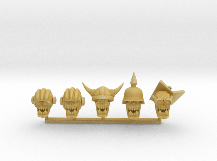 Orc Heads 4 3d printed