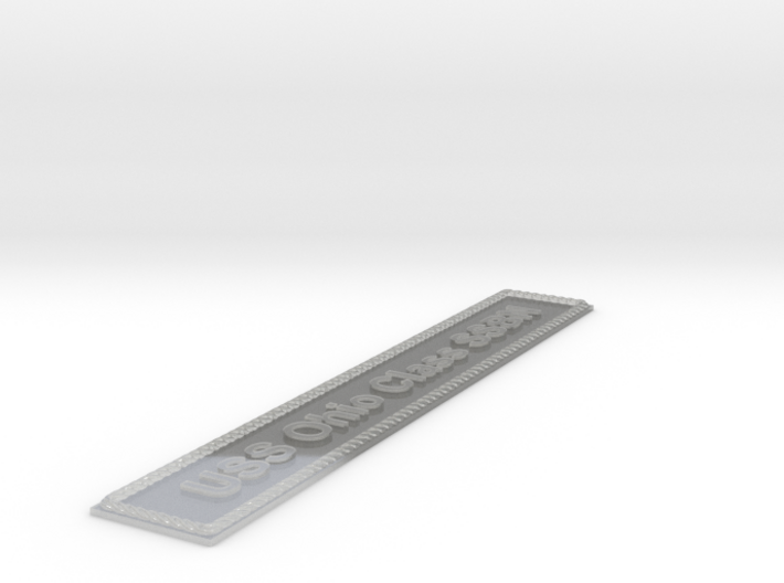 Nameplate USS Ohio Class SSBN (6 inches) 3d printed
