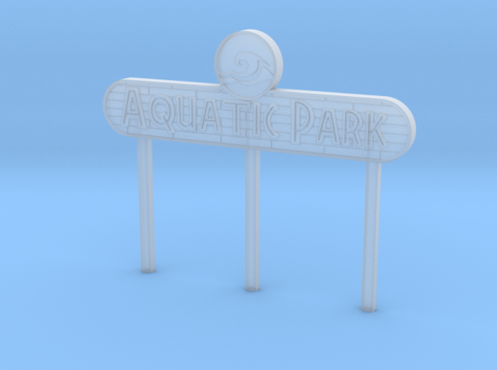 Modern Aquatic Park Sign 3d printed