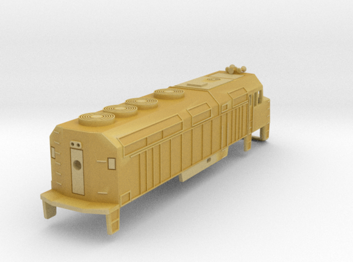 Z Scale EMD F40PH Shell 3d printed