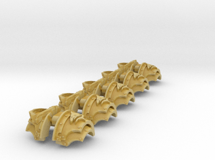 5x Shark & Jaw - T:2a Cataphractii Shoulder Sets 3d printed 