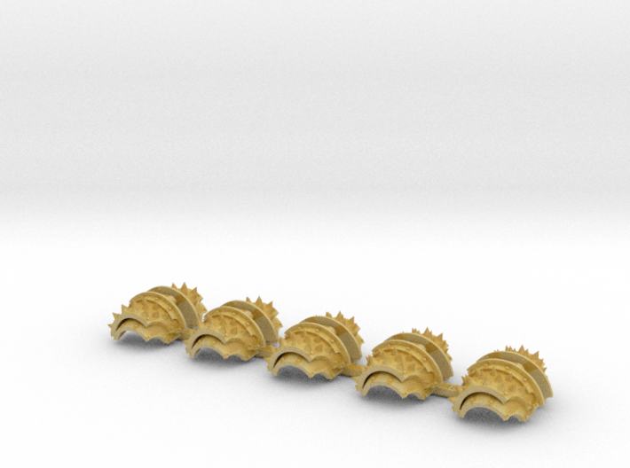 5x Round Spiked - T:2a Cataphractii Shoulder Sets 3d printed 