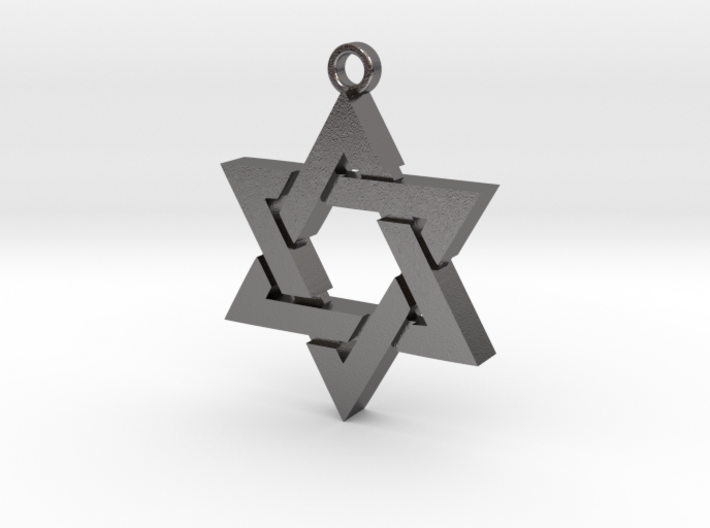 Star of David, Double Sided, 29mm across. 3d printed