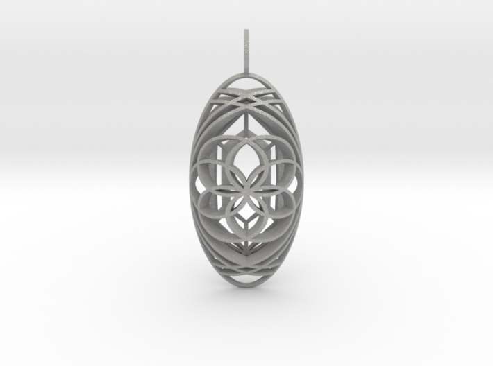 Aura Glow (Seed of Life &amp; Crystal, Double-Domed) 3d printed