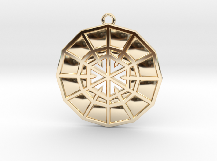 Resurrection Emblem 10 Medallion (Sacred Geometry) 3d printed